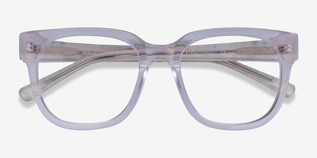 Snapdragon Clear Floral AcétateMontures de lunettes de vue d'EyeBuyDirect, Vue Rapprochée