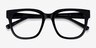 Snapdragon Black Floral AcetateEyeglass Frames from EyeBuyDirect, Closed View