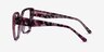 Tulipa Red Floral AcétateMontures de lunettes de vue d'EyeBuyDirect, Vue de Côté