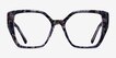 Tulipa Purple Floral AcetateEyeglass Frames from EyeBuyDirect, Front View