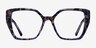 Tulipa Purple Floral AcetateEyeglass Frames from EyeBuyDirect, Front View