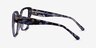 Tulipa Purple Floral AcetateEyeglass Frames from EyeBuyDirect, Side View