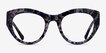 Angelica Purple Floral AcetateEyeglass Frames from EyeBuyDirect, Front View