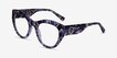 Angelica Purple Floral AcetateEyeglass Frames from EyeBuyDirect, Angle View