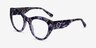 Angelica Purple Floral AcetateEyeglass Frames from EyeBuyDirect, Angle View