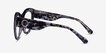 Angelica Purple Floral AcetateEyeglass Frames from EyeBuyDirect, Side View