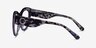 Angelica Purple Floral AcetateEyeglass Frames from EyeBuyDirect, Side View