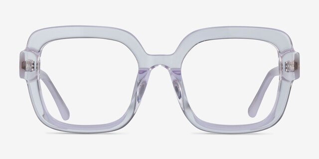 Seed Clear AcetateEyeglass Frames from EyeBuyDirect, Front View