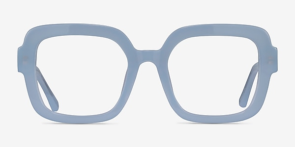 Seed Clear Blue Acetate Eyeglass Frames