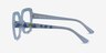 Seed Clear Blue AcetateEyeglass Frames from EyeBuyDirect, Side View