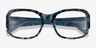 Viola Blue Floral AcetateEyeglass Frames from EyeBuyDirect, Closed View