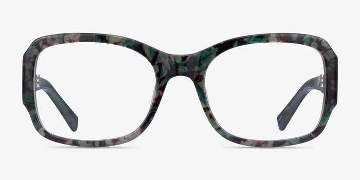 Viola Green Floral Acetate Eyeglass Frames from EyeBuyDirect