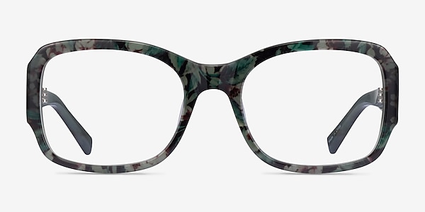 Viola Green Floral Acetate Eyeglass Frames