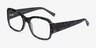 Viola Green Floral AcetateEyeglass Frames from EyeBuyDirect, Angle View