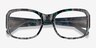 Viola Green Floral AcetateEyeglass Frames from EyeBuyDirect, Closed View
