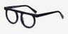 Theorem Black AcetateEyeglass Frames from EyeBuyDirect, Angle View