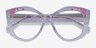 Petalis Clear Floral AcetateEyeglass Frames from EyeBuyDirect, Closed View