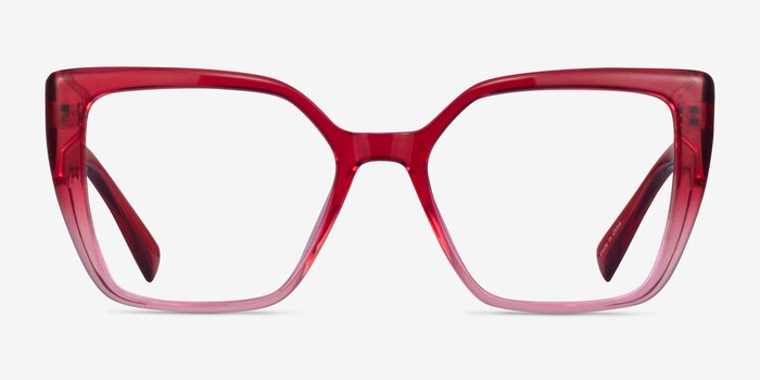 Pierrette Clear Pink Plastic Eyeglass Frames from EyeBuyDirect