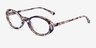 Jetta Brown Gold Floral AcetateEyeglass Frames from EyeBuyDirect, Angle View