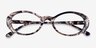 Jetta Brown Gold Floral AcetateEyeglass Frames from EyeBuyDirect, Closed View