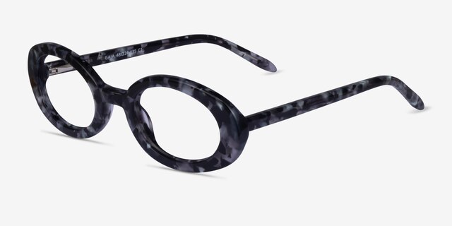 Gaia Gray Tortoise AcetateEyeglass Frames from EyeBuyDirect, Angle View