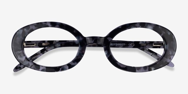 Gaia Gray Tortoise AcetateEyeglass Frames from EyeBuyDirect, Closed View