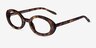 Gaia Brown Floral AcetateEyeglass Frames from EyeBuyDirect, Angle View