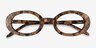 Gaia Brown Floral AcetateEyeglass Frames from EyeBuyDirect, Closed View