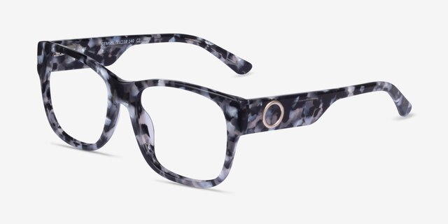 Gemma Gray Tortoise AcetateEyeglass Frames from EyeBuyDirect, Angle View