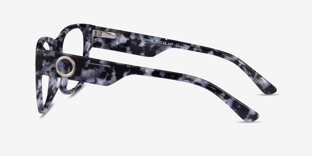 Gemma Gray Tortoise AcetateEyeglass Frames from EyeBuyDirect, Side View