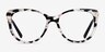 Thalia Black White Floral AcetateEyeglass Frames from EyeBuyDirect, Front View