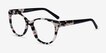 Thalia Black White Floral AcetateEyeglass Frames from EyeBuyDirect, Angle View