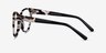 Thalia Black White Floral AcetateEyeglass Frames from EyeBuyDirect, Side View