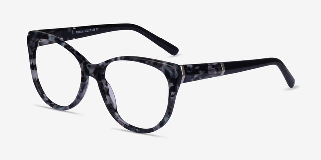 Thalia Gray Tortoise AcetateEyeglass Frames from EyeBuyDirect, Angle View
