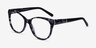Thalia Gray Tortoise AcetateEyeglass Frames from EyeBuyDirect, Angle View