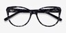 Thalia Gray Tortoise AcetateEyeglass Frames from EyeBuyDirect, Closed View