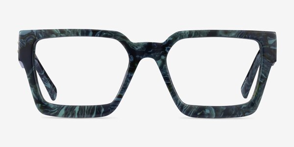 Hestia Green Floral Acetate Eyeglass Frames