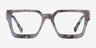 Hestia Gray Floral AcetateEyeglass Frames from EyeBuyDirect, Front View