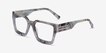 Hestia Gray Floral AcetateEyeglass Frames from EyeBuyDirect, Angle View