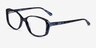 Freya Blue Floral AcetateEyeglass Frames from EyeBuyDirect, Angle View