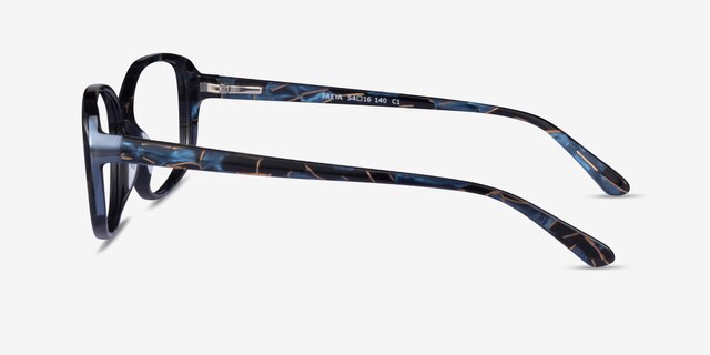 Freya Blue Floral AcetateEyeglass Frames from EyeBuyDirect, Side View