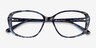 Freya Blue Floral AcetateEyeglass Frames from EyeBuyDirect, Closed View