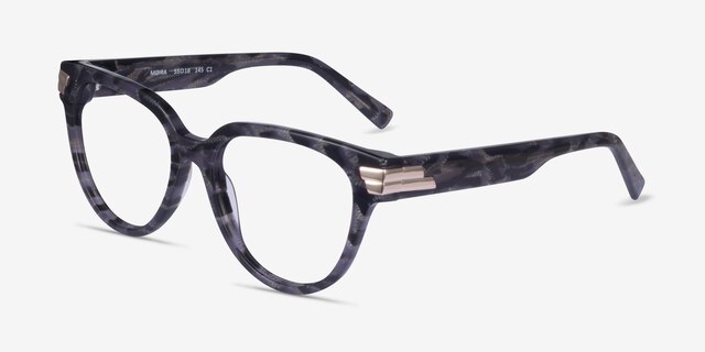Moira Gray AcetateEyeglass Frames from EyeBuyDirect, Angle View