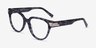 Moira Gray AcetateEyeglass Frames from EyeBuyDirect, Angle View