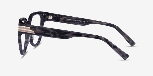 Moira Gray AcetateEyeglass Frames from EyeBuyDirect, Side View