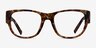 Aine Brown Floral AcetateEyeglass Frames from EyeBuyDirect, Front View
