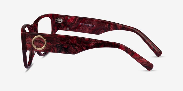 Aine Red Floral Acetate Eyeglass Frames from EyeBuyDirect