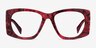 Valencia Red AcetateEyeglass Frames from EyeBuyDirect, Front View