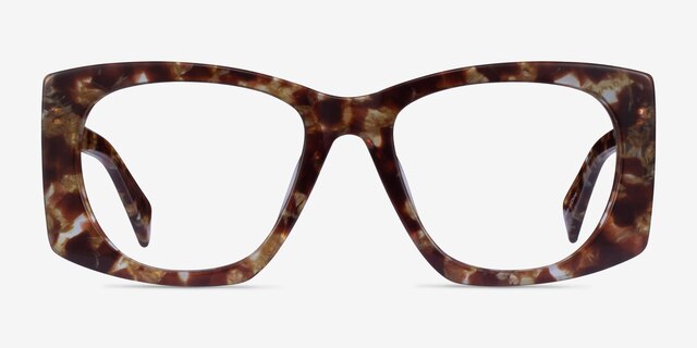 Valencia Brown AcetateEyeglass Frames from EyeBuyDirect, Front View