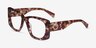 Valencia Brown AcetateEyeglass Frames from EyeBuyDirect, Angle View